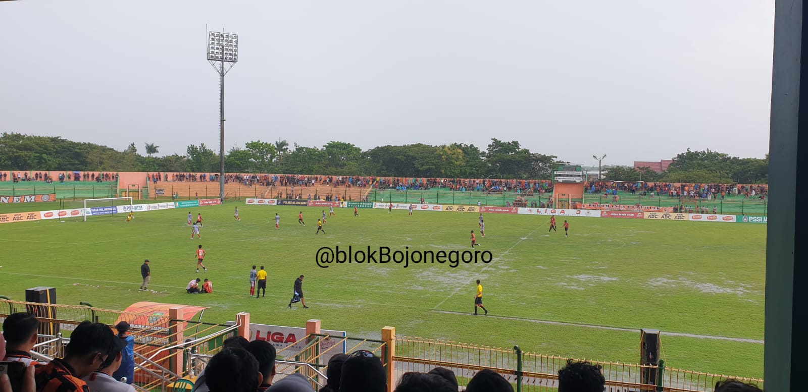 Lapangan Tergenang, Persibo Vs Persedikab Kediri Terganggu
